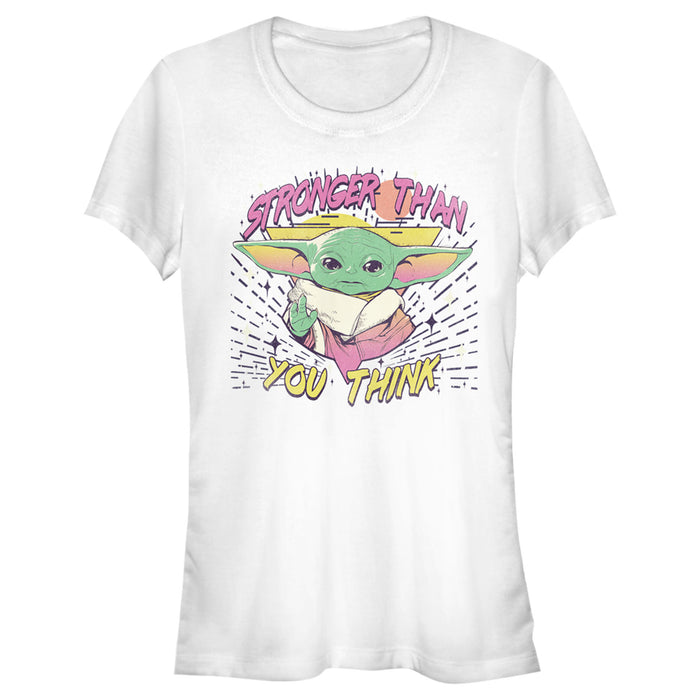 fifth sun Junior's Star Wars: The Mandalorian The Child Stronger Than You Think T-Shirt