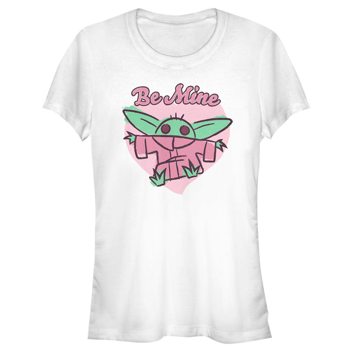 fifth sun Junior's Star Wars: The Mandalorian Valentine's Day The Child Be Mine Sketch T-Shirt