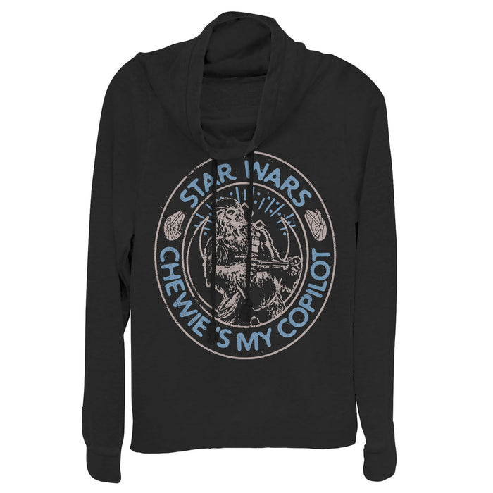 fifth sun Junior's Star Wars: The Rise of Skywalker Chewie Copilot Cowl Neck Sweatshirt