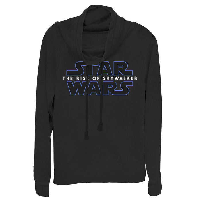 fifth sun Junior's Star Wars: The Rise of Skywalker Classic Logo Cowl Neck Sweatshirt