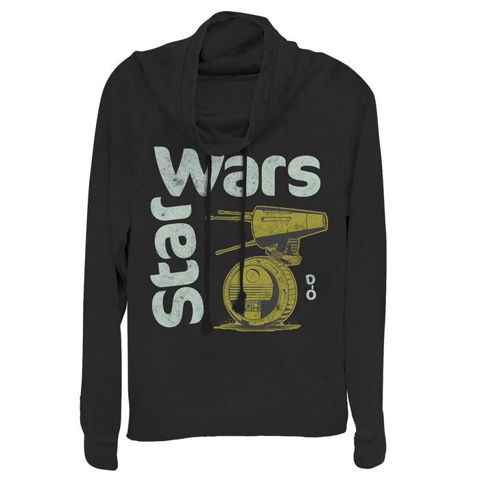 fifth sun Junior's Star Wars: The Rise of Skywalker D-0 Roll Cowl Neck Sweatshirt