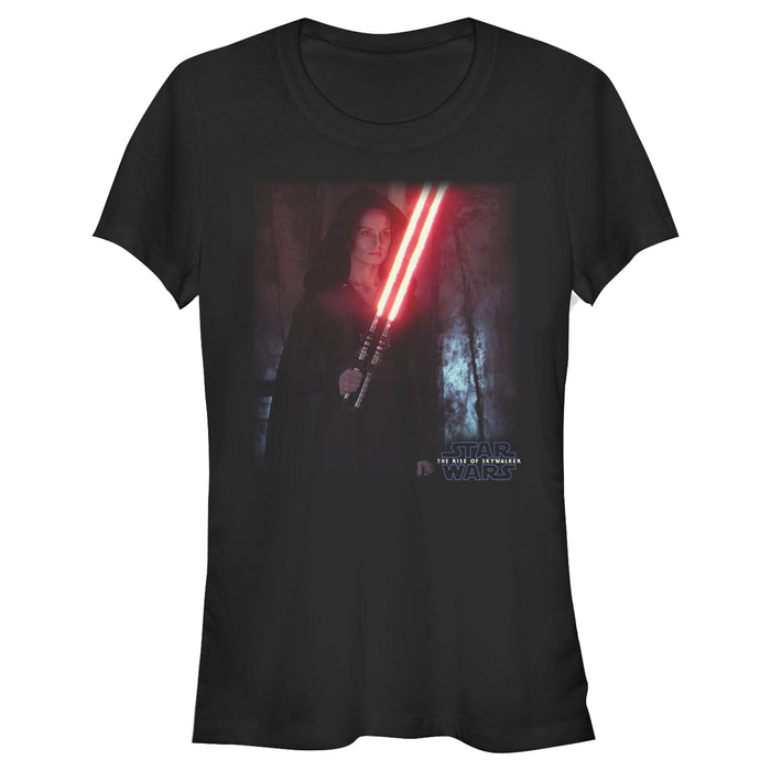 fifth sun Junior's Star Wars: The Rise of Skywalker Dark Rey Double Saber T-Shirt