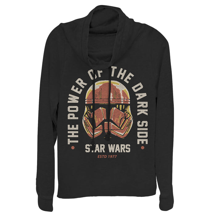 fifth sun Junior's Star Wars: The Rise of Skywalker Power of Sith Trooper Cowl Neck Sweatshirt