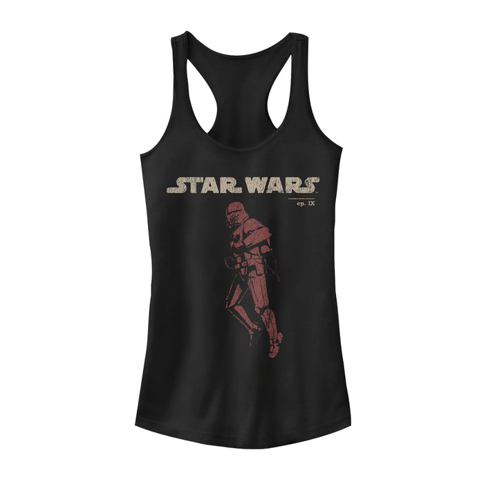 fifth sun Junior's Star Wars: The Rise of Skywalker Retro Sith Trooper Flight Racerback Tank Top