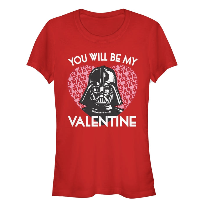 fifth sun Junior's Star Wars Valentine Darth Vader Invitation T-Shirt