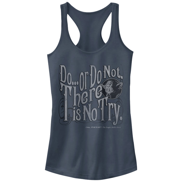 fifth sun Junior's Star Wars Yoda Do or Do Not Racerback Tank Top