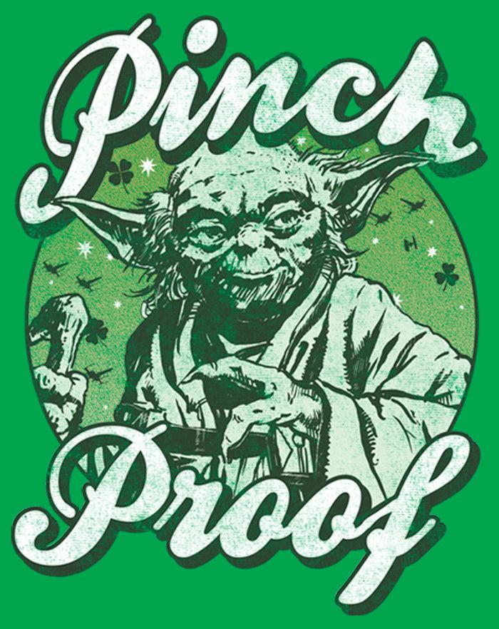 Fifth Sun Junior's Star Wars Yoda St. Patrick's Day Pinch Proof T-Shirt