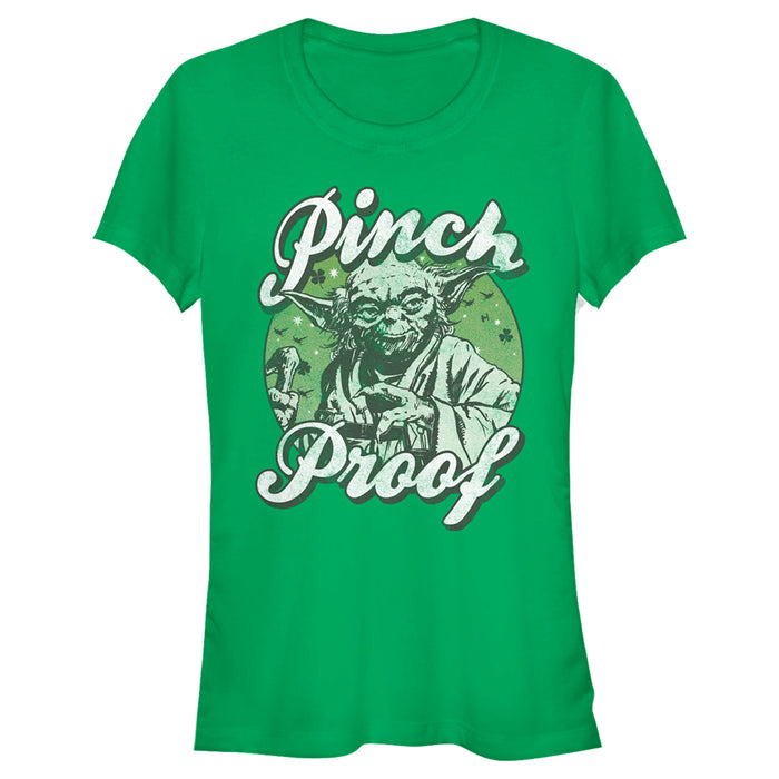 fifth sun Junior's Star Wars Yoda St. Patrick's Day Pinch Proof T-Shirt