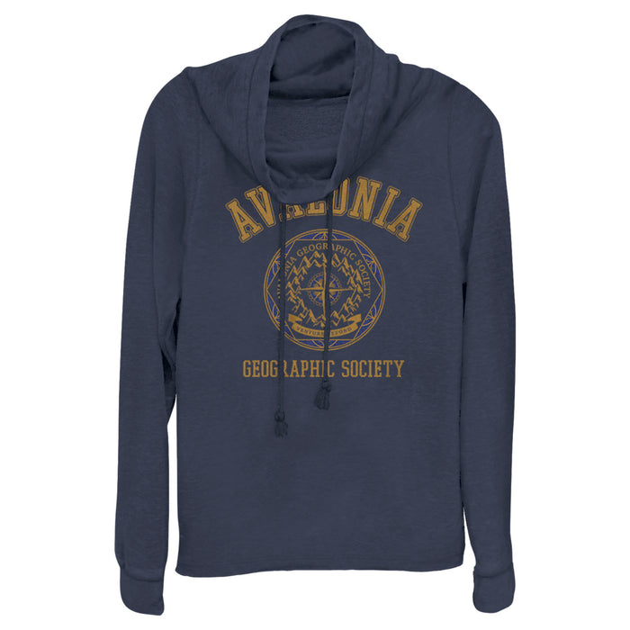 fifth sun Junior's Strange World Avalonia Geographic Society Cowl Neck Sweatshirt