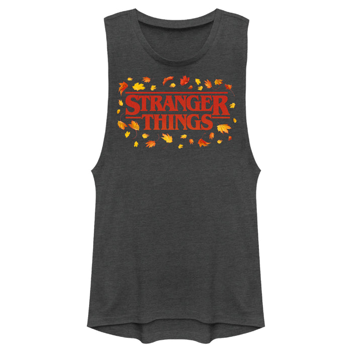 fifth sun Junior's Stranger Things Autumn Logo Festival Muscle Tee