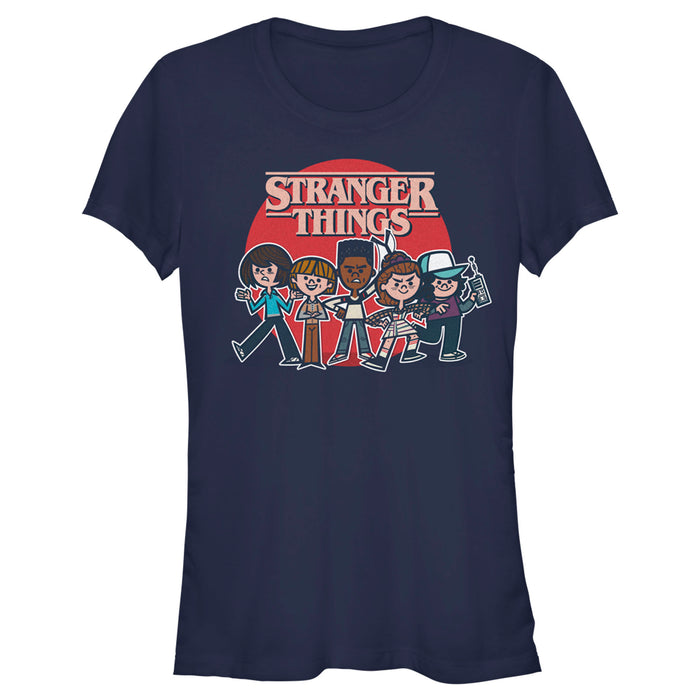 fifth sun Junior's Stranger Things Cartoon Gang T-Shirt