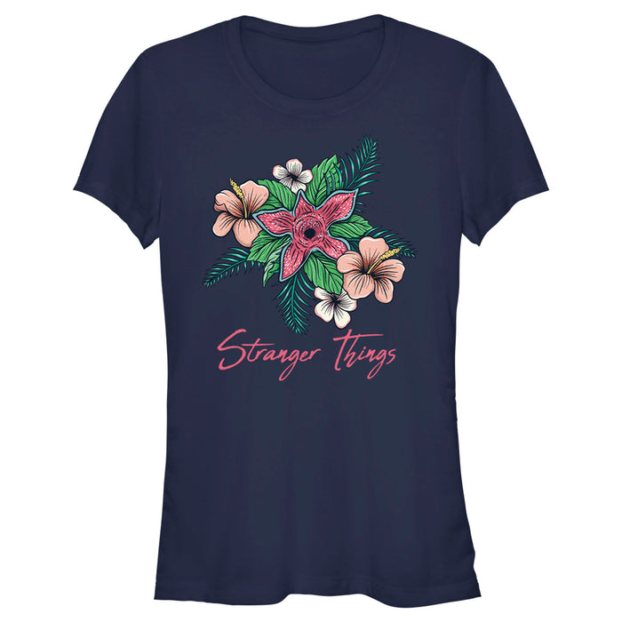 fifth sun Junior's Stranger Things Demogorgon Hidden Flower T-Shirt