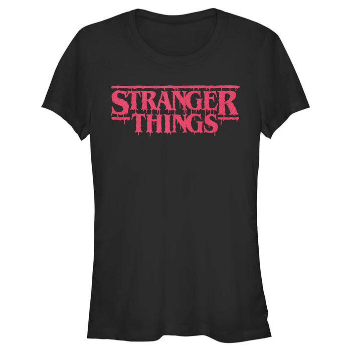 fifth sun Junior's Stranger Things Dripping Logo T-Shirt