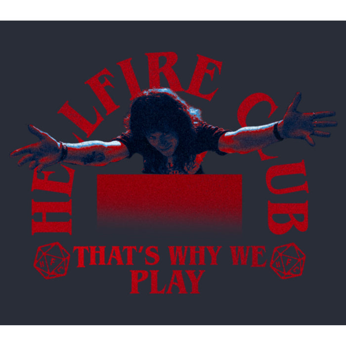 Fifth Sun Junior's Stranger Things Eddie Munson Hellfire Club That's Why We Play Festival Muscle Tee