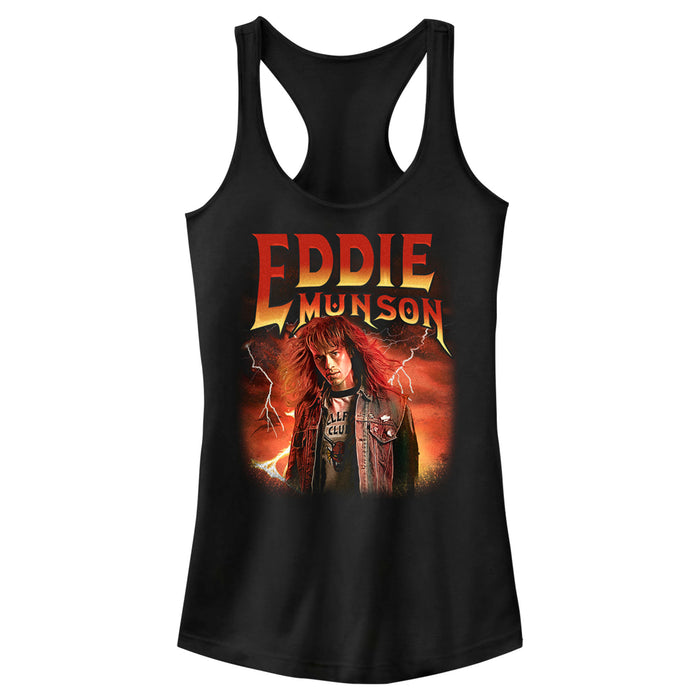 fifth sun Junior's Stranger Things Eddie Munson Metalhead Racerback Tank Top