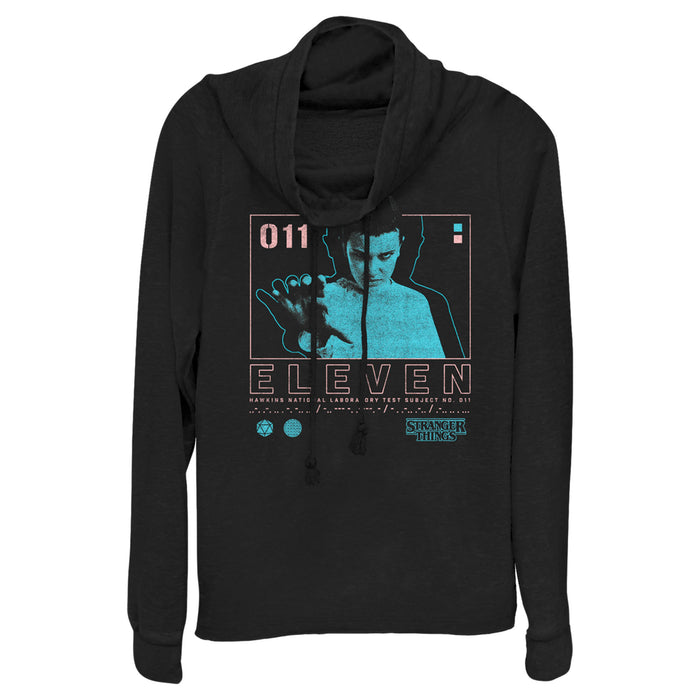 fifth sun Junior's Stranger Things Eleven Boxed Up Cowl Neck Sweatshirt