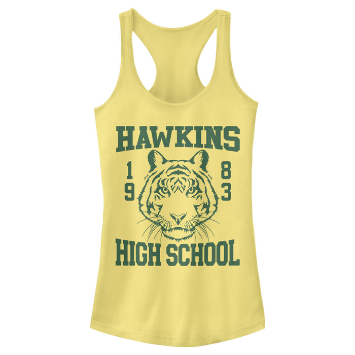 fifth sun Junior's Stranger Things Hawkins High School Tiger 1983 Racerback Tank Top
