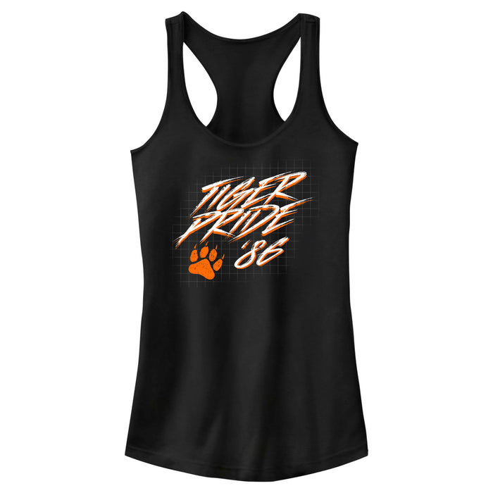 fifth sun Junior's Stranger Things Hawkins High School Tiger Pride '86 Racerback Tank Top