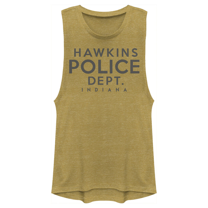 fifth sun Junior's Stranger Things Hawkins Police Department Festival Muscle Tee