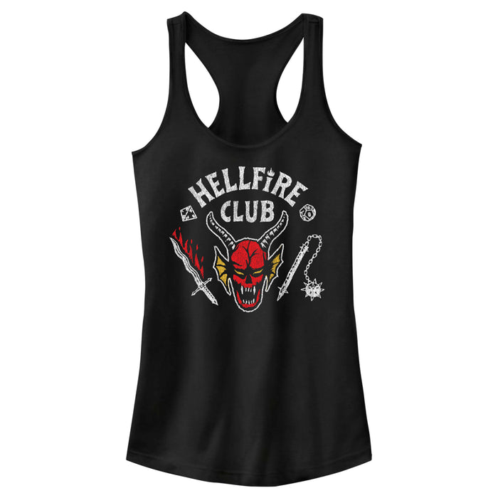fifth sun Junior's Stranger Things Hellfire Club Costume Racerback Tank Top