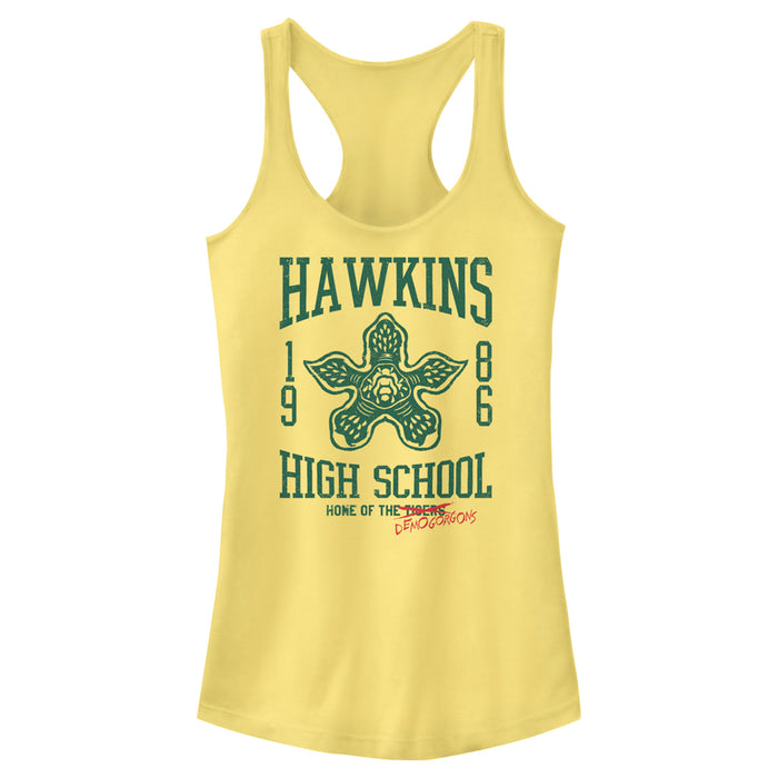 fifth sun Junior's Stranger Things Home of the Demogorgons Racerback Tank Top