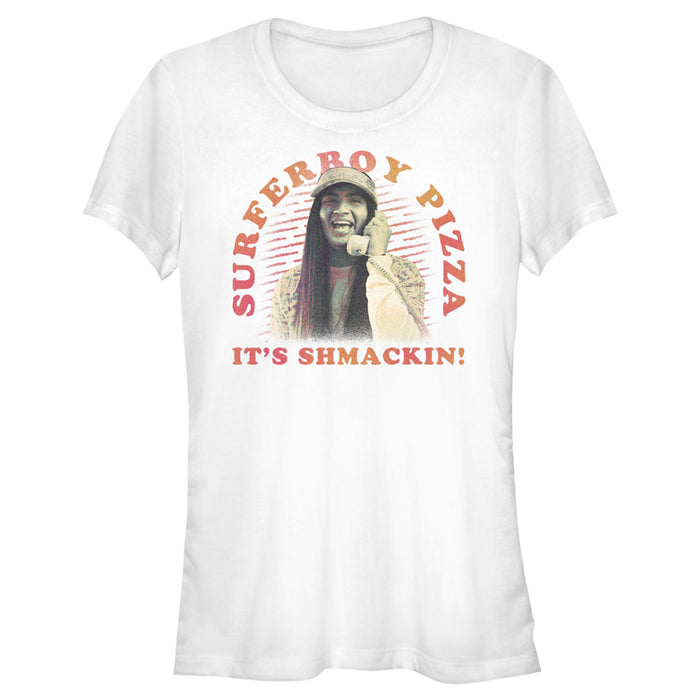 fifth sun Junior's Stranger Things It's Shmackin Superboy Pizza T-Shirt