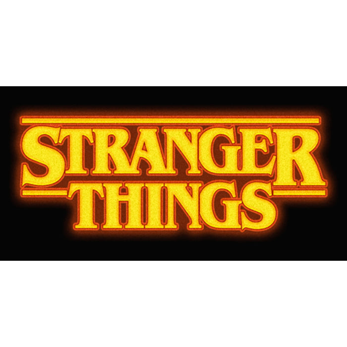 Fifth Sun Junior's Stranger Things Orange Logo Racerback Tank Top
