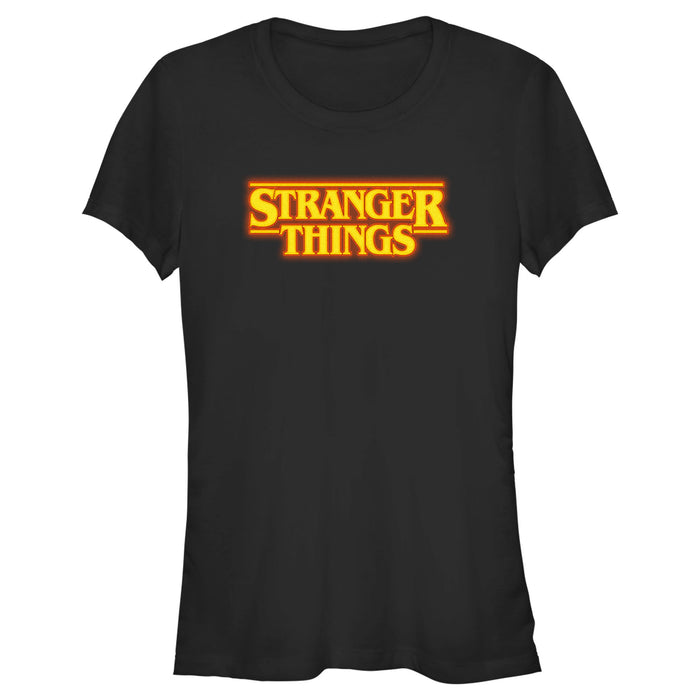 fifth sun Junior's Stranger Things Orange Logo T-Shirt