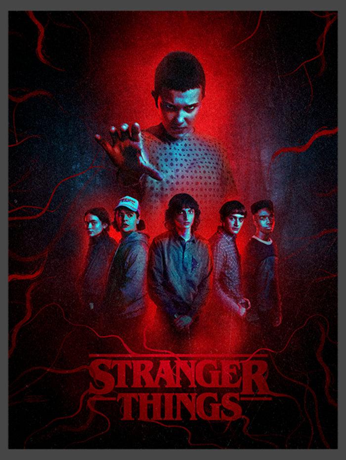 Fifth Sun Junior's Stranger Things Powerful Eleven And Gang Racerback Tank Top