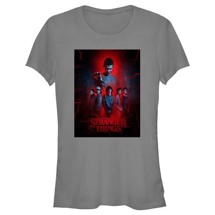 fifth sun Junior's Stranger Things Powerful Eleven and Gang T-Shirt