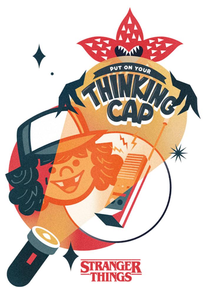 Fifth Sun Junior's Stranger Things Put On Your Thinking Cap T-Shirt