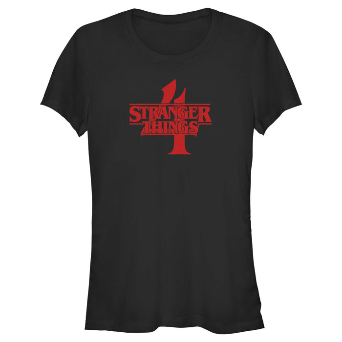 fifth sun Junior's Stranger Things Red Logo 4 T-Shirt