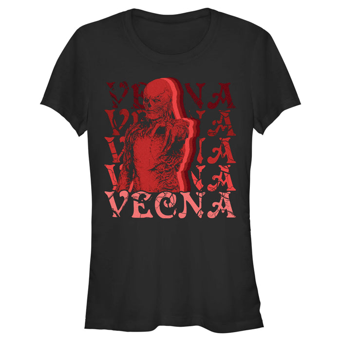 fifth sun Junior's Stranger Things Red Vecna Stacked T-Shirt