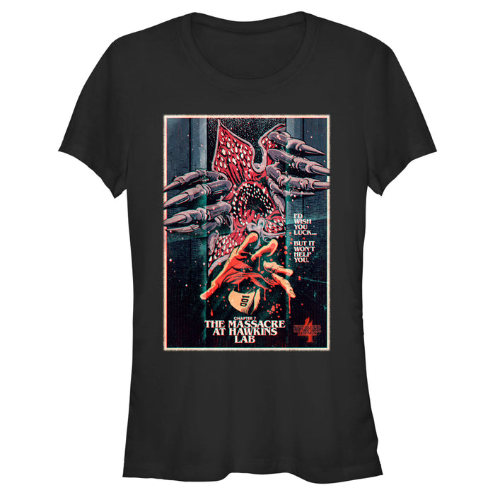 fifth sun Junior's Stranger Things Retro Massacre At Hawkins Lab T-Shirt