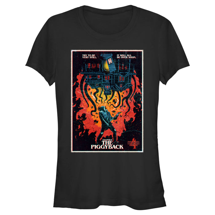 fifth sun Junior's Stranger Things Retro Piggyback Poster T-Shirt