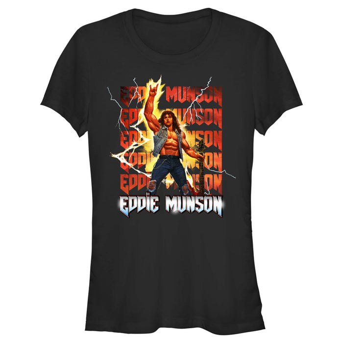 fifth sun Junior's Stranger Things Rockstar Eddie Munson T-Shirt