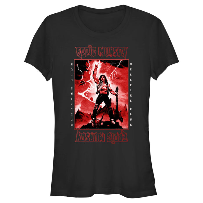 fifth sun Junior's Stranger Things Rockstar From Hellfire Club Eddie Munson T-Shirt