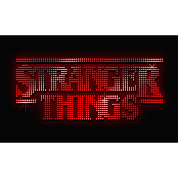 Fifth Sun Junior's Stranger Things Sparkly Red Marble Logo Racerback Tank Top