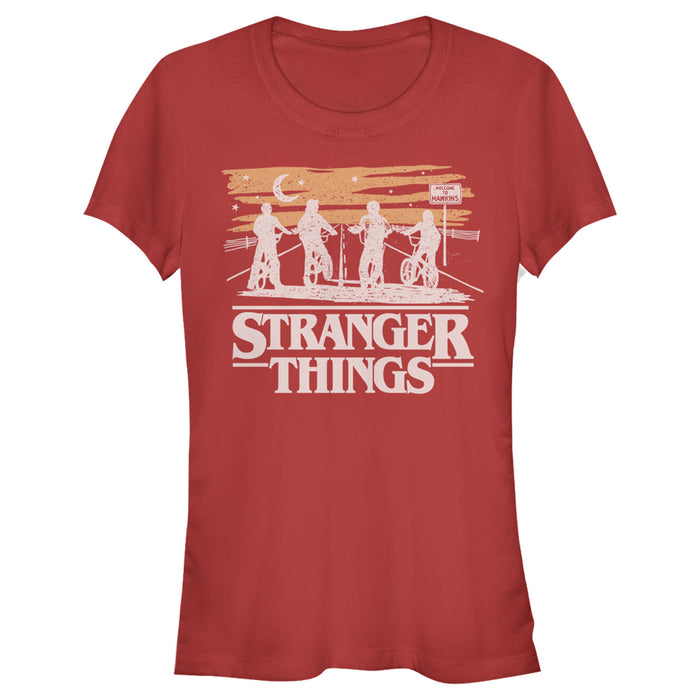 fifth sun Junior's Stranger Things Starry Bike Ride T-Shirt