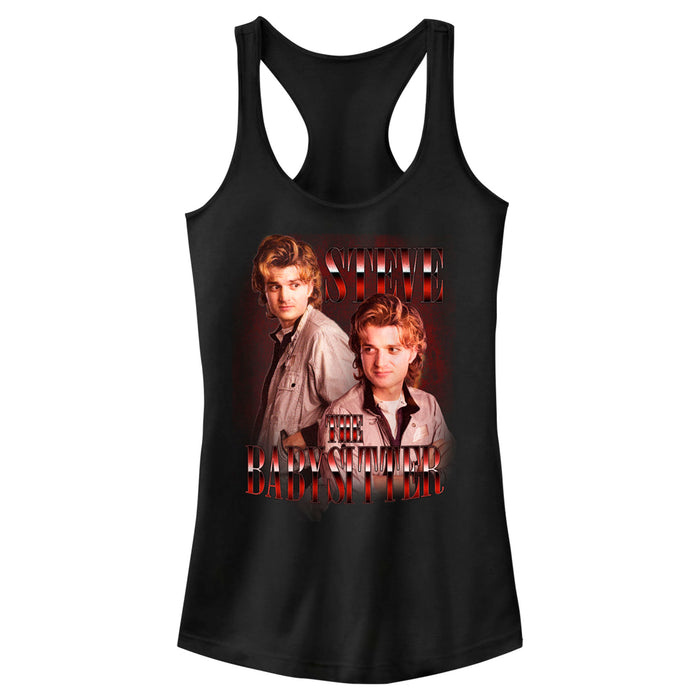 fifth sun Junior's Stranger Things Steve The Babysitter Racerback Tank Top