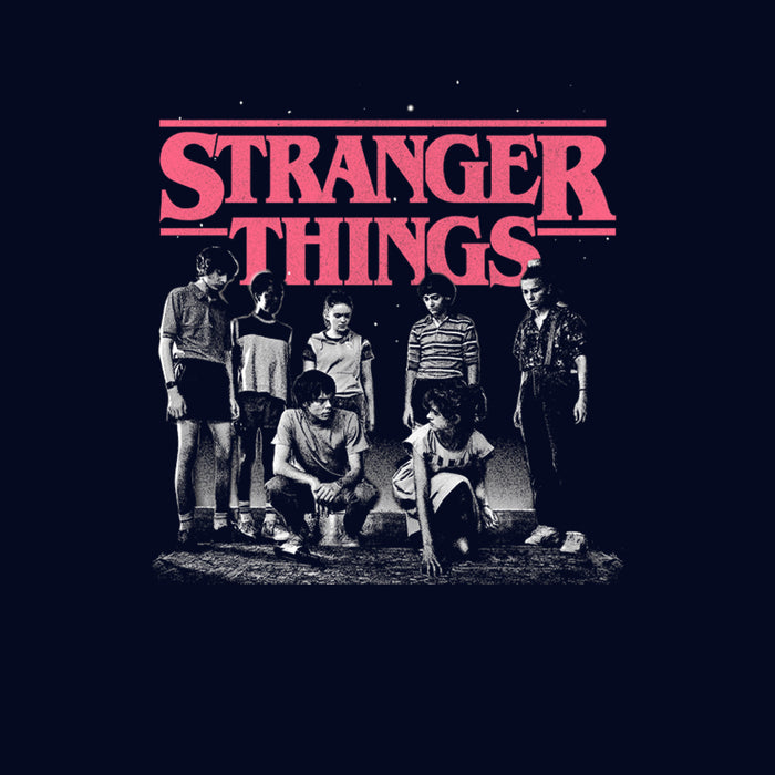 Fifth Sun Junior's Stranger Things Title Logo Faded T-Shirt