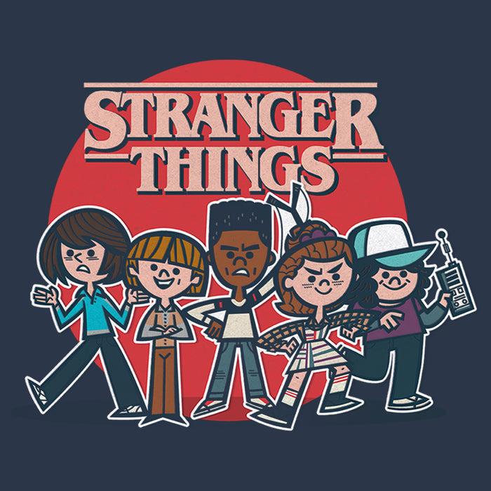 Fifth Sun Junior's Stranger Things Vintage Cartoon Friends Racerback Tank Top
