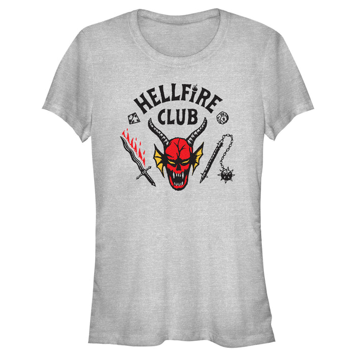 fifth sun Junior's Stranger Things Welcome to the Hellfire Club T-Shirt