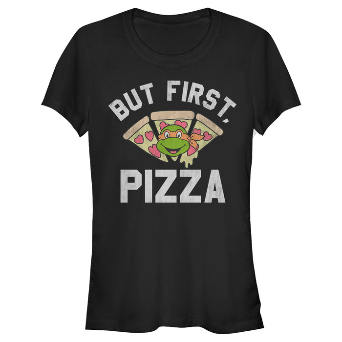 fifth sun Junior's Teenage Mutant Ninja Turtles But First Pizza T-Shirt