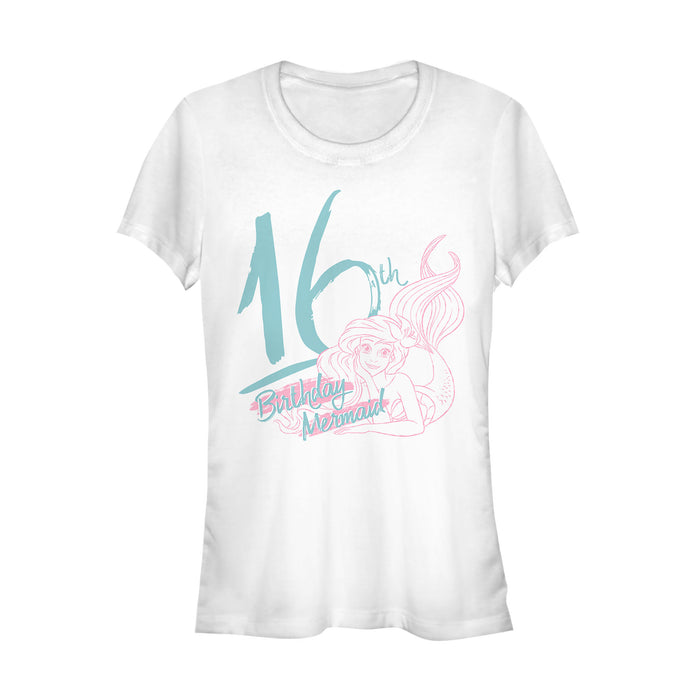 fifth sun Junior's The Little Mermaid Ariel 16th Birthday T-Shirt