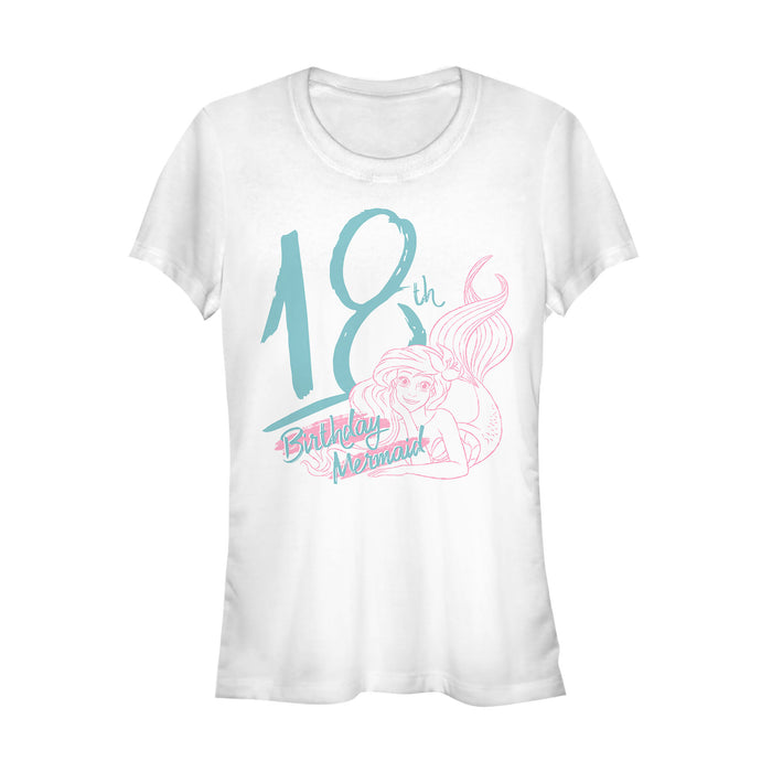 fifth sun Junior's The Little Mermaid Ariel 18th Birthday T-Shirt