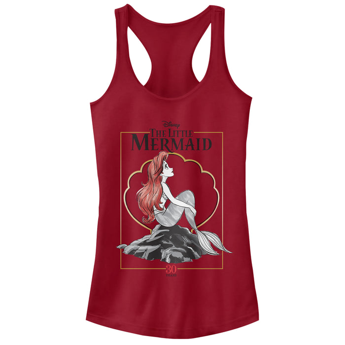 fifth sun Junior's The Little Mermaid Ariel 30th Anniversary Racerback Tank Top