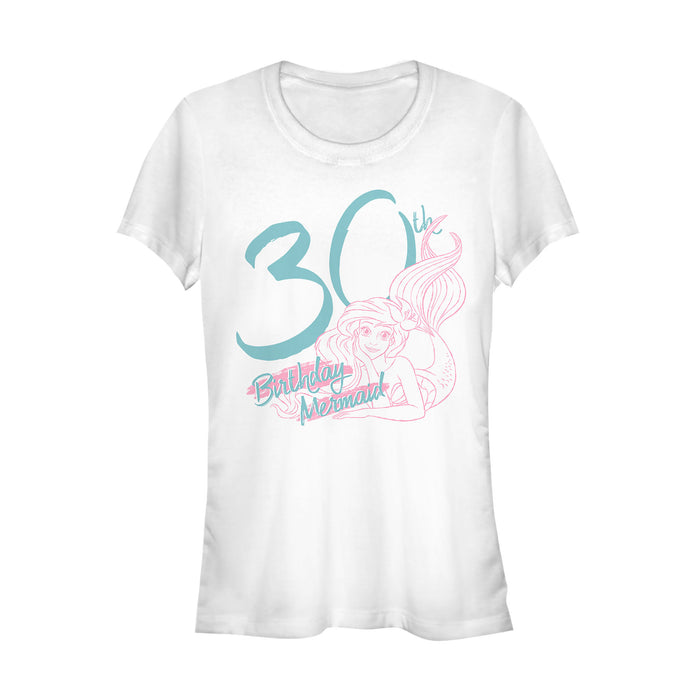 fifth sun Junior's The Little Mermaid Ariel 30th Birthday T-Shirt