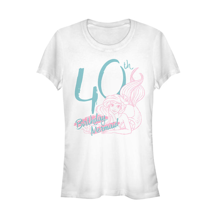 fifth sun Junior's The Little Mermaid Ariel 40th Birthday T-Shirt