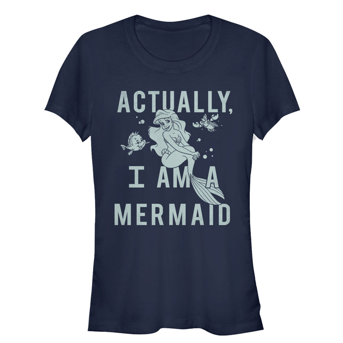 fifth sun Junior's The Little Mermaid Ariel Actually Mermaid T-Shirt